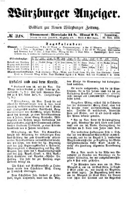 Würzburger Anzeiger (Neue Würzburger Zeitung) Donnerstag 16. November 1854