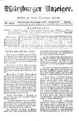 Würzburger Anzeiger (Neue Würzburger Zeitung) Mittwoch 22. November 1854