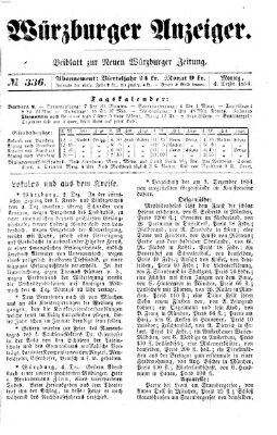 Würzburger Anzeiger (Neue Würzburger Zeitung) Montag 4. Dezember 1854