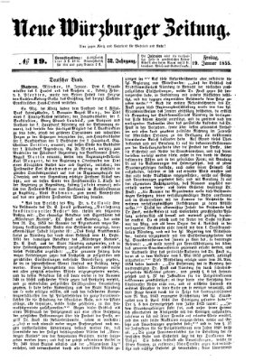 Neue Würzburger Zeitung Freitag 19. Januar 1855