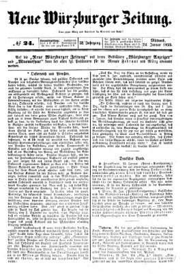 Neue Würzburger Zeitung Mittwoch 24. Januar 1855