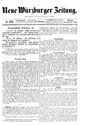 Neue Würzburger Zeitung Montag 26. Februar 1855