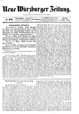 Neue Würzburger Zeitung Montag 5. März 1855