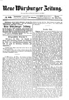 Neue Würzburger Zeitung Montag 26. März 1855