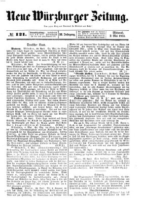 Neue Würzburger Zeitung Mittwoch 2. Mai 1855