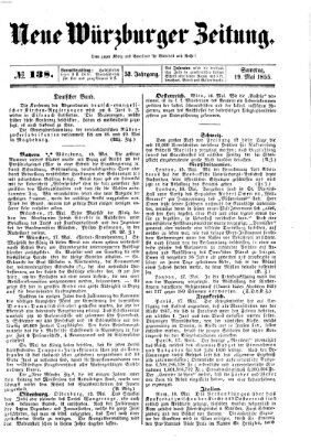 Neue Würzburger Zeitung Samstag 19. Mai 1855