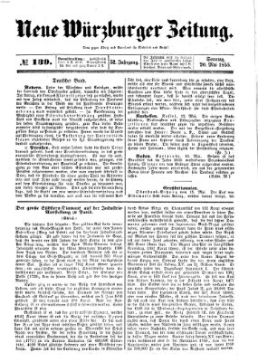 Neue Würzburger Zeitung Sonntag 20. Mai 1855