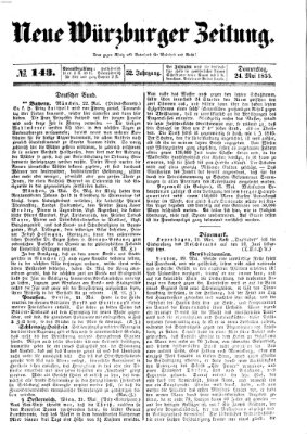 Neue Würzburger Zeitung Donnerstag 24. Mai 1855