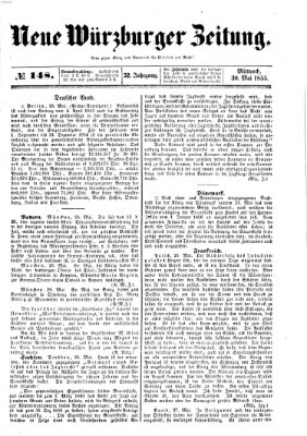 Neue Würzburger Zeitung Mittwoch 30. Mai 1855