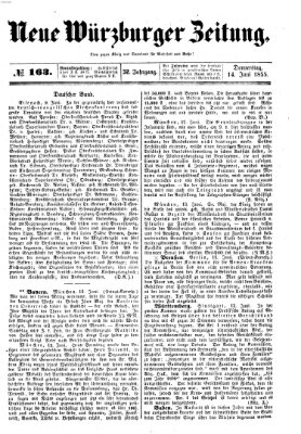 Neue Würzburger Zeitung Donnerstag 14. Juni 1855