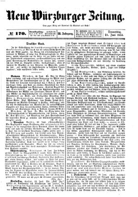 Neue Würzburger Zeitung Donnerstag 21. Juni 1855