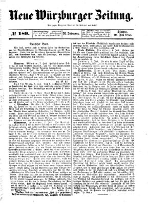 Neue Würzburger Zeitung Dienstag 10. Juli 1855