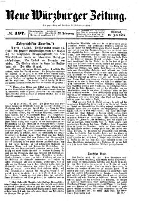 Neue Würzburger Zeitung Mittwoch 18. Juli 1855