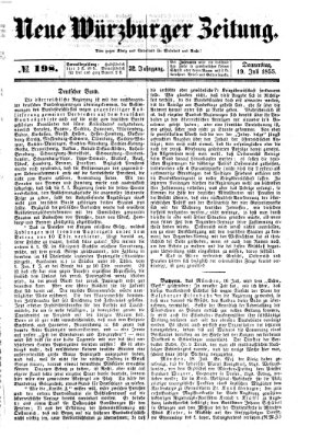 Neue Würzburger Zeitung Donnerstag 19. Juli 1855