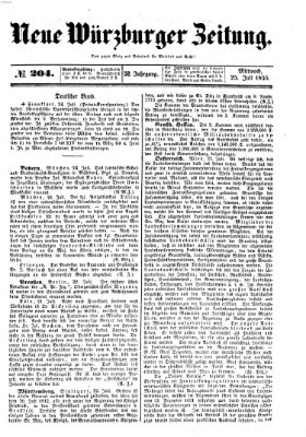 Neue Würzburger Zeitung Mittwoch 25. Juli 1855