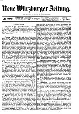 Neue Würzburger Zeitung Freitag 27. Juli 1855