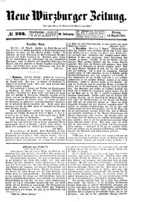 Neue Würzburger Zeitung Montag 13. August 1855