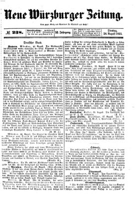 Neue Würzburger Zeitung Dienstag 28. August 1855