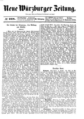 Neue Würzburger Zeitung Freitag 7. September 1855