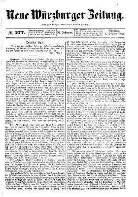 Neue Würzburger Zeitung Samstag 6. Oktober 1855