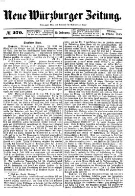 Neue Würzburger Zeitung Montag 8. Oktober 1855