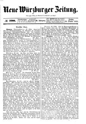 Neue Würzburger Zeitung Freitag 19. Oktober 1855