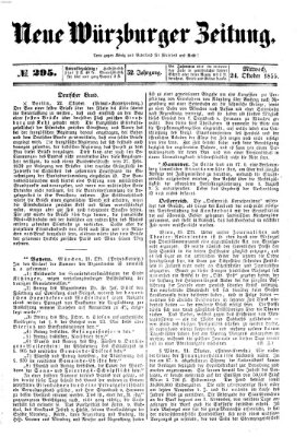 Neue Würzburger Zeitung Mittwoch 24. Oktober 1855