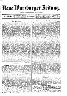 Neue Würzburger Zeitung Donnerstag 25. Oktober 1855