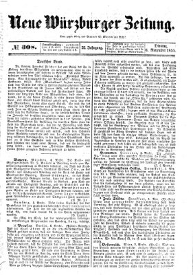 Neue Würzburger Zeitung Dienstag 6. November 1855