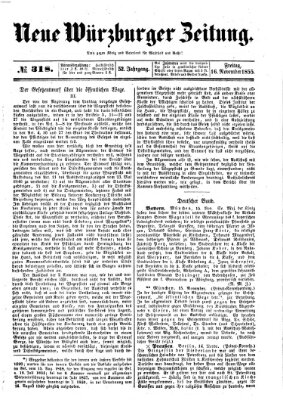 Neue Würzburger Zeitung Freitag 16. November 1855