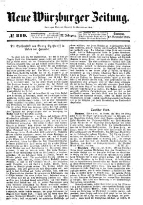 Neue Würzburger Zeitung Samstag 17. November 1855