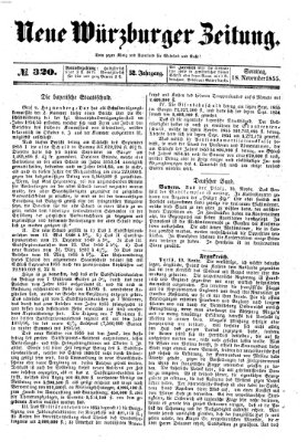 Neue Würzburger Zeitung Sonntag 18. November 1855