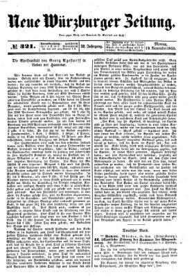 Neue Würzburger Zeitung Montag 19. November 1855