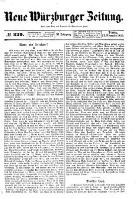 Neue Würzburger Zeitung Dienstag 27. November 1855