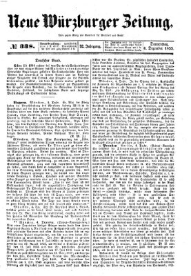 Neue Würzburger Zeitung Donnerstag 6. Dezember 1855