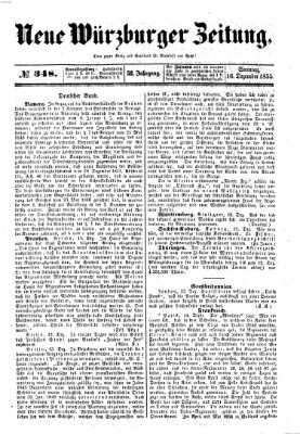 Neue Würzburger Zeitung Sonntag 16. Dezember 1855