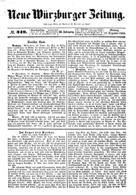 Neue Würzburger Zeitung Montag 17. Dezember 1855