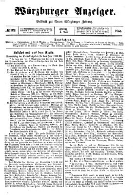 Würzburger Anzeiger (Neue Würzburger Zeitung) Freitag 4. Mai 1855