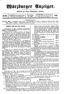 Würzburger Anzeiger (Neue Würzburger Zeitung) Donnerstag 10. Mai 1855