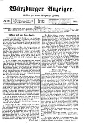 Würzburger Anzeiger (Neue Würzburger Zeitung) Samstag 12. Mai 1855