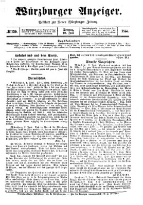 Würzburger Anzeiger (Neue Würzburger Zeitung) Sonntag 10. Juni 1855