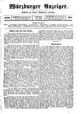 Würzburger Anzeiger (Neue Würzburger Zeitung) Thursday 26. July 1855