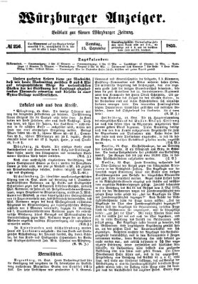 Würzburger Anzeiger (Neue Würzburger Zeitung) Samstag 15. September 1855