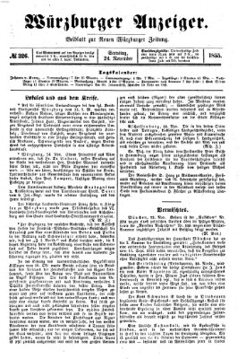 Würzburger Anzeiger (Neue Würzburger Zeitung) Samstag 24. November 1855