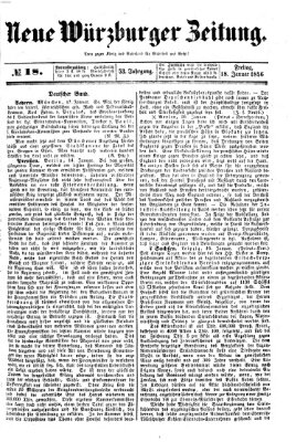 Neue Würzburger Zeitung Freitag 18. Januar 1856