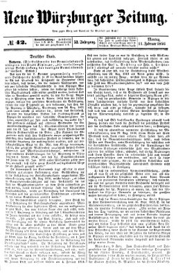 Neue Würzburger Zeitung Montag 11. Februar 1856