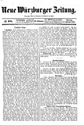 Neue Würzburger Zeitung Sonntag 17. Februar 1856