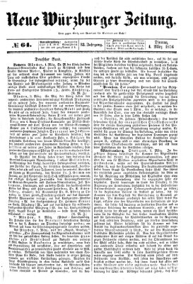 Neue Würzburger Zeitung Dienstag 4. März 1856