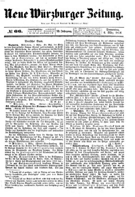 Neue Würzburger Zeitung Donnerstag 6. März 1856