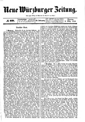 Neue Würzburger Zeitung Sonntag 9. März 1856